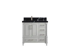 Aberdeen 36 in. W x 22 in. D Left Offset Sink Bathroom Vanity - photo 10