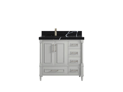 Aberdeen 36 in. W x 22 in. D Left Offset Sink Bathroom Vanity - Willow Bath and Vanity