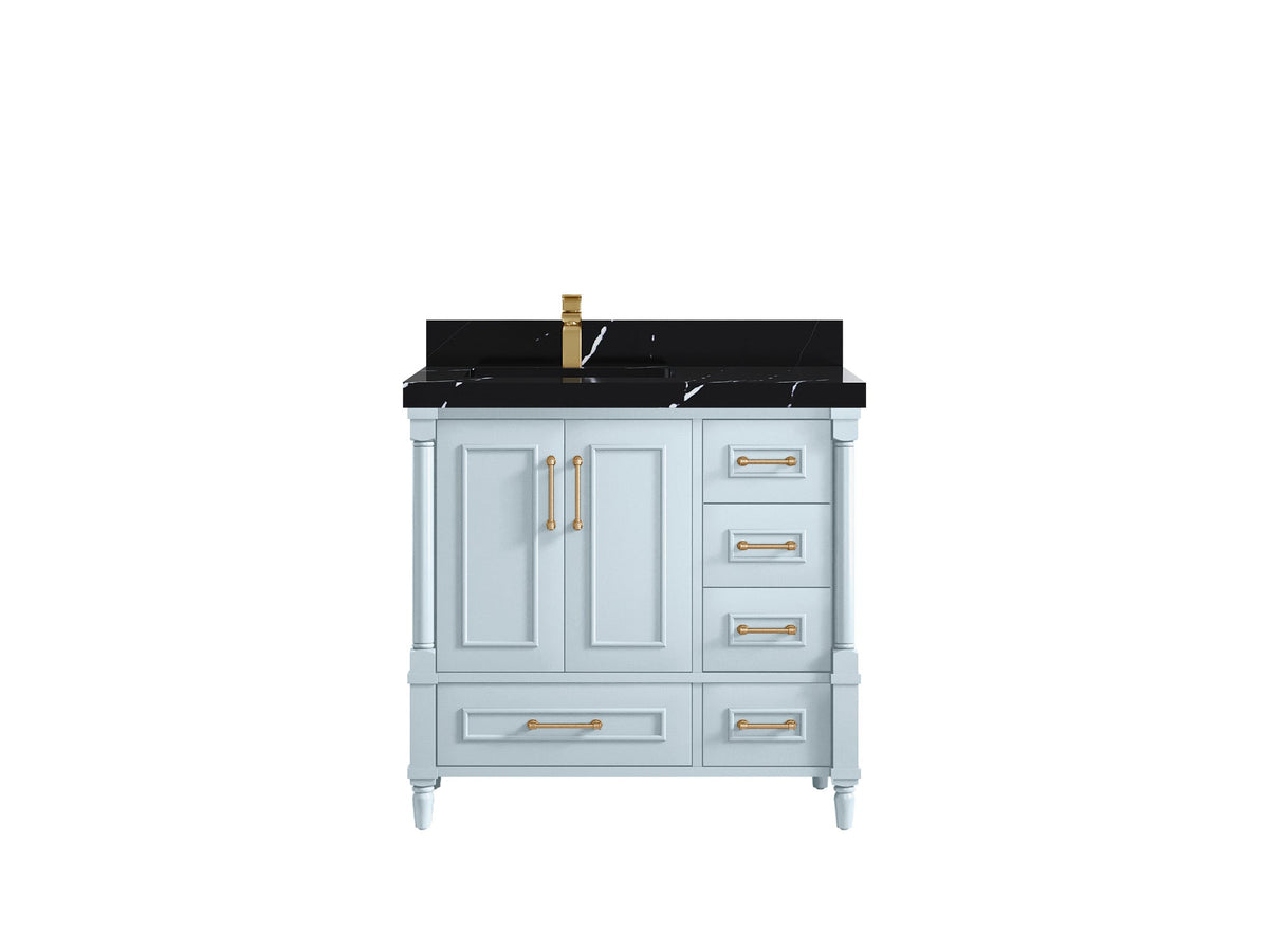 Aberdeen 36 in. W x 22 in. D Left Offset Sink Bathroom Vanity - Willow Bath and Vanity