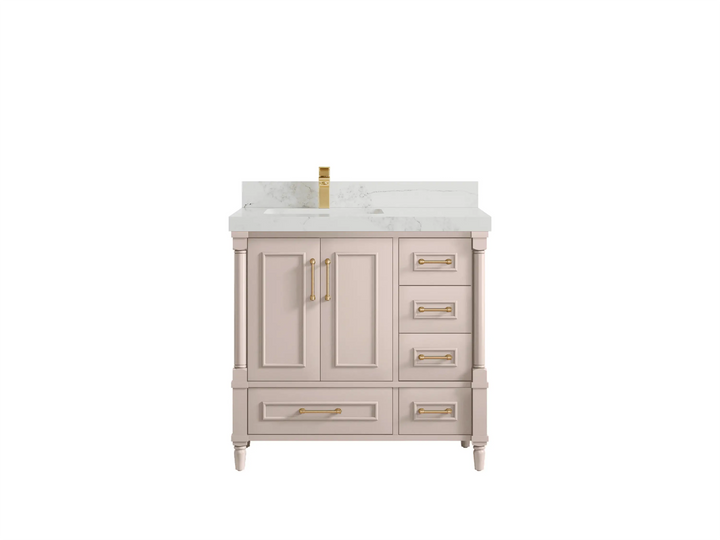 Aberdeen 36 in. W x 22 in. D Left Offset Sink Bathroom Vanity - photo 16