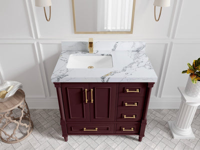 Aberdeen 36 in. W x 22 in. D Left Offset Sink Bathroom Vanity - Willow Bath and Vanity