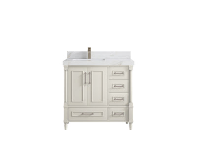 Aberdeen 36 in. W x 22 in. D Left Offset Sink Bathroom Vanity - Willow Bath and Vanity