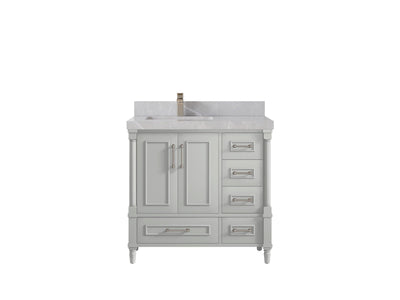 Aberdeen 36 in. W x 22 in. D Left Offset Sink Bathroom Vanity - Willow Bath and Vanity