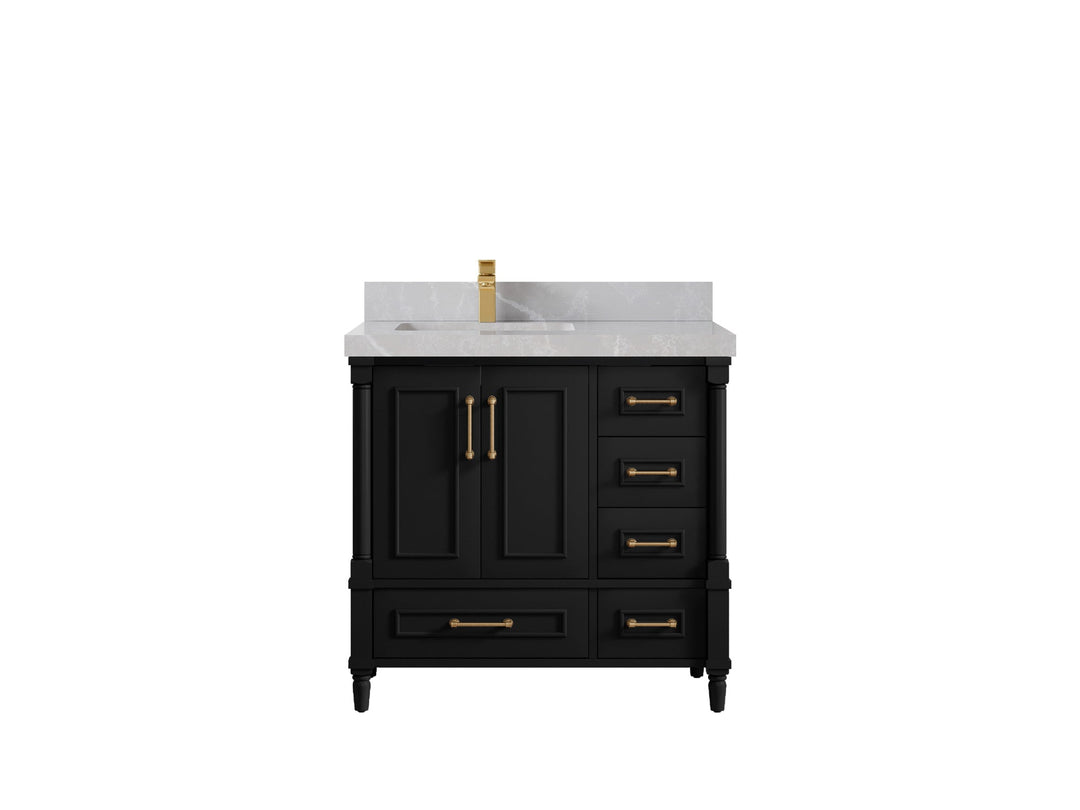 Aberdeen 36 in. W x 22 in. D Left Offset Sink Bathroom Vanity - Willow Bath and Vanity