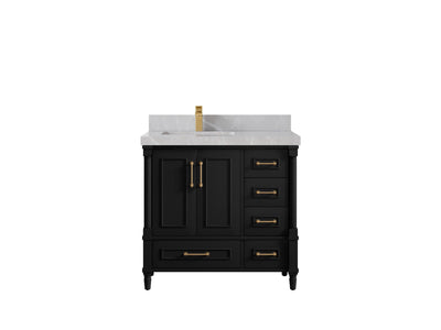 Aberdeen 36 in. W x 22 in. D Left Offset Sink Bathroom Vanity - Willow Bath and Vanity