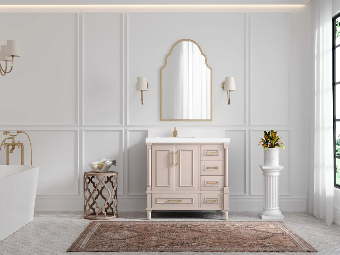 Aberdeen 36 in. W x 22 in. D Left Offset Sink Bathroom Vanity - Willow Bath and Vanity