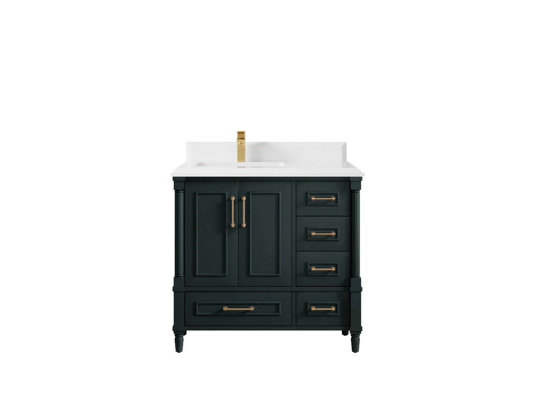 Aberdeen 36 in. W x 22 in. D Left Offset Sink Bathroom Vanity - Willow Bath and Vanity