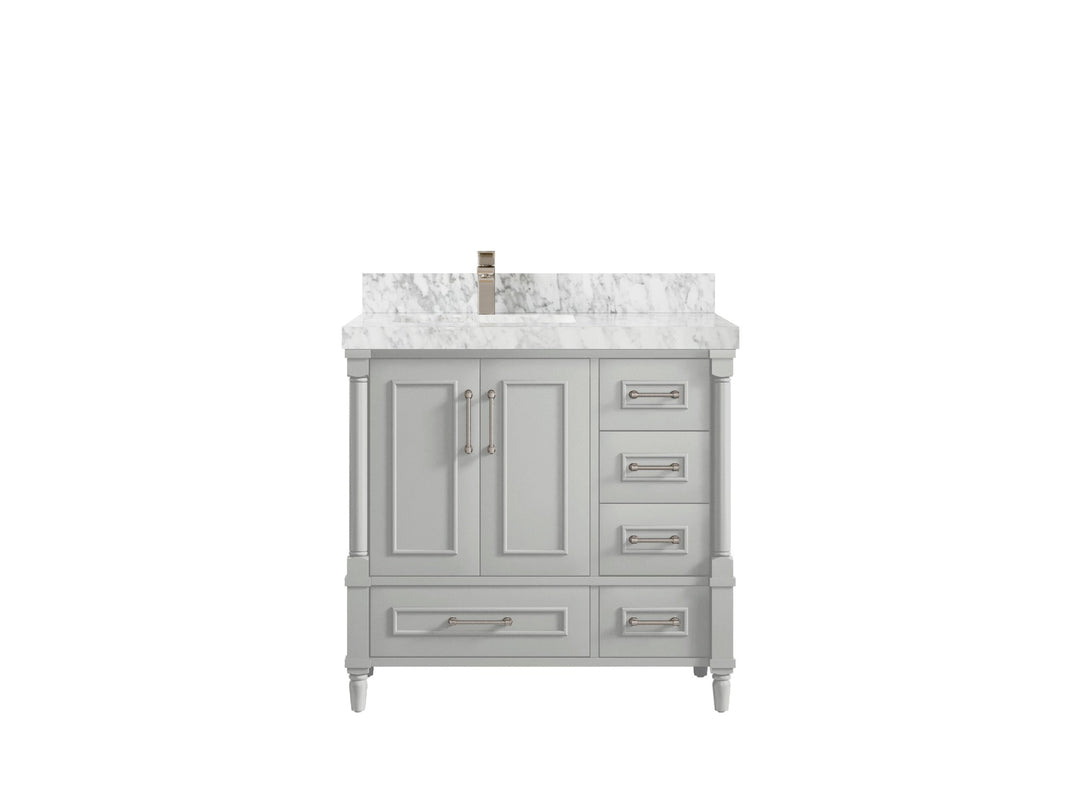 Aberdeen 36 in. W x 22 in. D Left Offset Sink Bathroom Vanity - Willow Bath and Vanity
