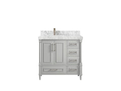 Aberdeen 36 in. W x 22 in. D Left Offset Sink Bathroom Vanity - photo 18