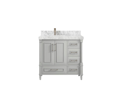 Aberdeen 36 in. W x 22 in. D Left Offset Sink Bathroom Vanity - Willow Bath and Vanity