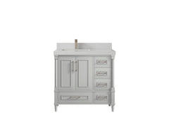 Aberdeen 36 in. W x 22 in. D Left Offset Sink Bathroom Vanity - photo 20