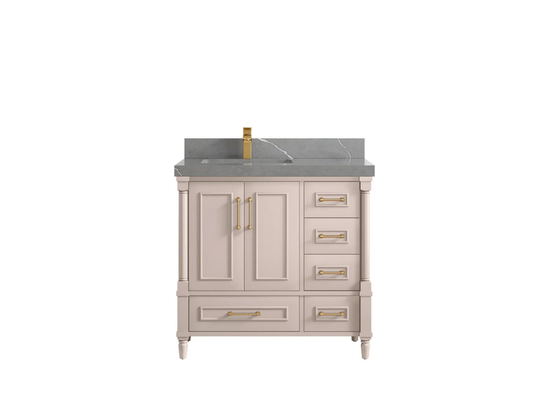 Aberdeen 36 in. W x 22 in. D Left Offset Sink Bathroom Vanity - Willow Bath and Vanity
