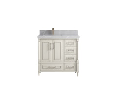 Aberdeen 36 in. W x 22 in. D Left Offset Sink Bathroom Vanity - photo 30