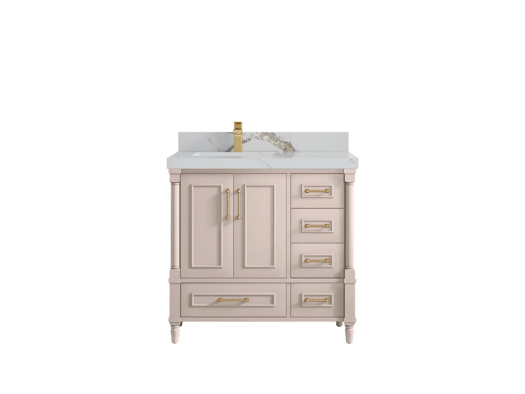Aberdeen 36 in. W x 22 in. D Left Offset Sink Bathroom Vanity - Willow Bath and Vanity