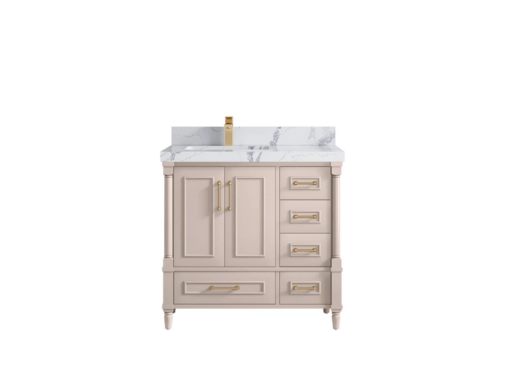 Aberdeen 36 in. W x 22 in. D Left Offset Sink Bathroom Vanity - photo 18