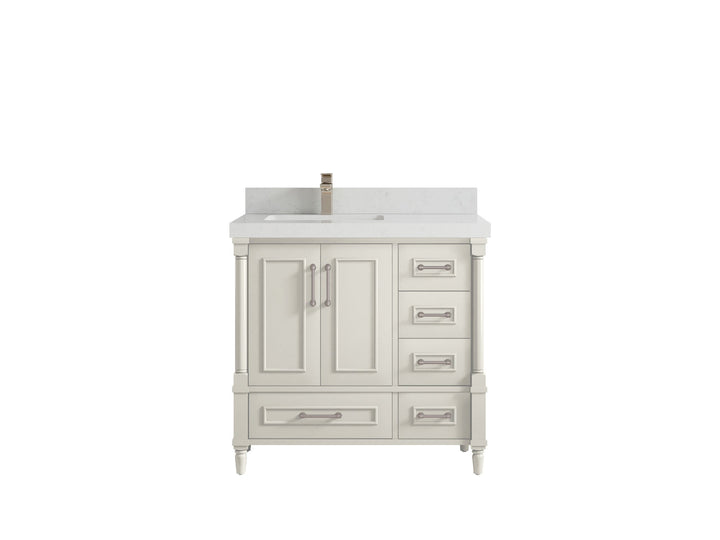 Aberdeen 36 in. W x 22 in. D Left Offset Sink Bathroom Vanity - photo 20