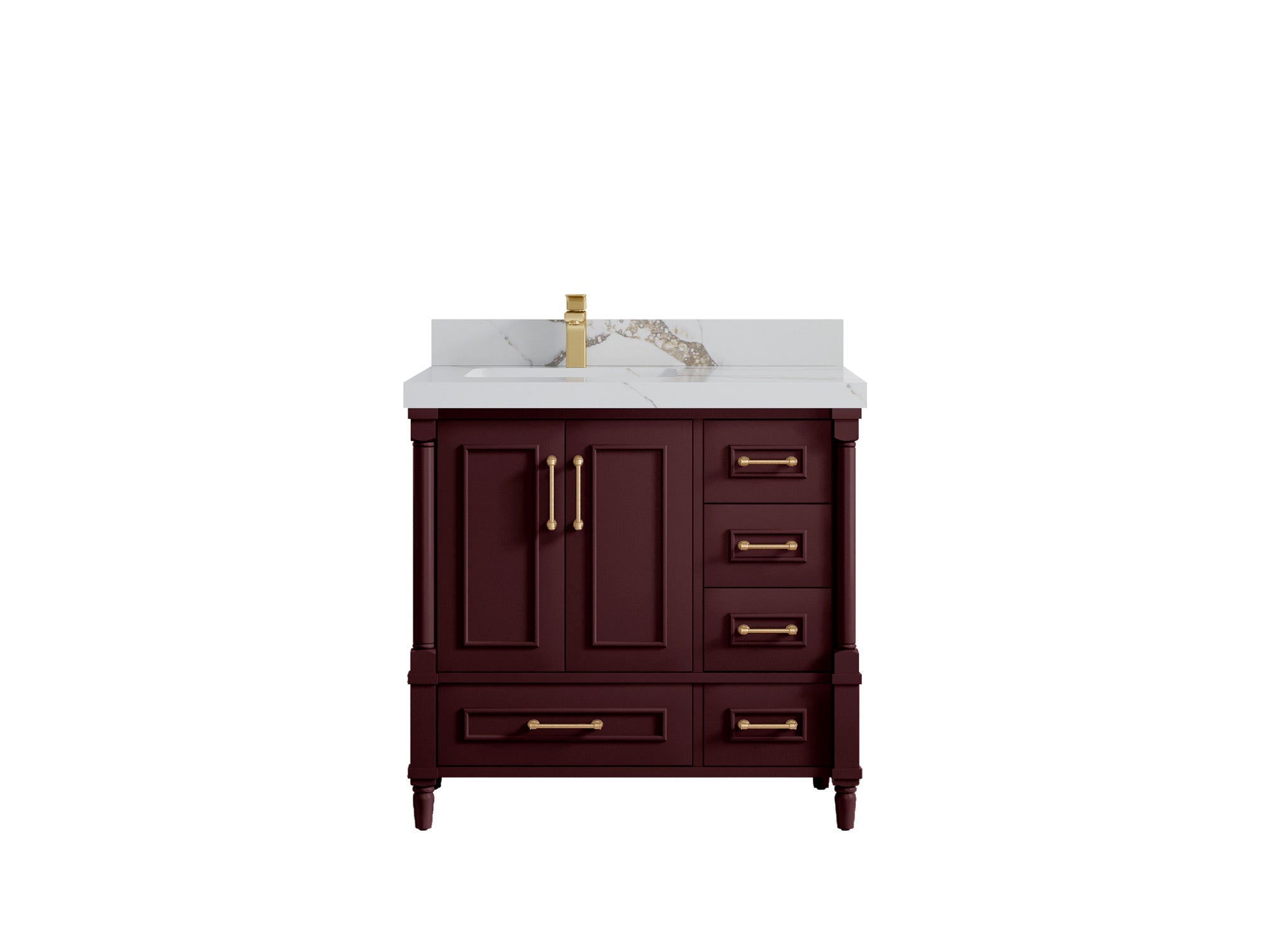 Aberdeen 36 in. W x 22 in. D Left Offset Sink Bathroom Vanity - Willow Bath and Vanity