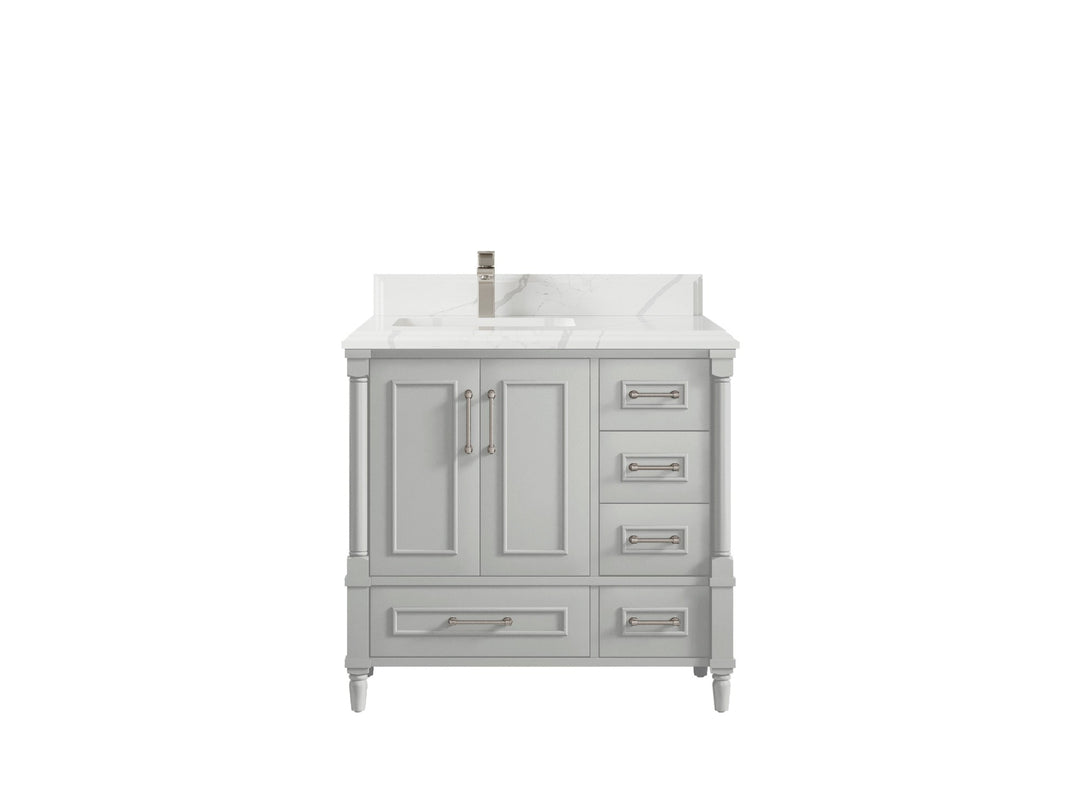 Aberdeen 36 in. W x 22 in. D Left Offset Sink Bathroom Vanity - Willow Bath and Vanity