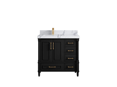 Aberdeen 36 in. W x 22 in. D Left Offset Sink Bathroom Vanity - Willow Bath and Vanity