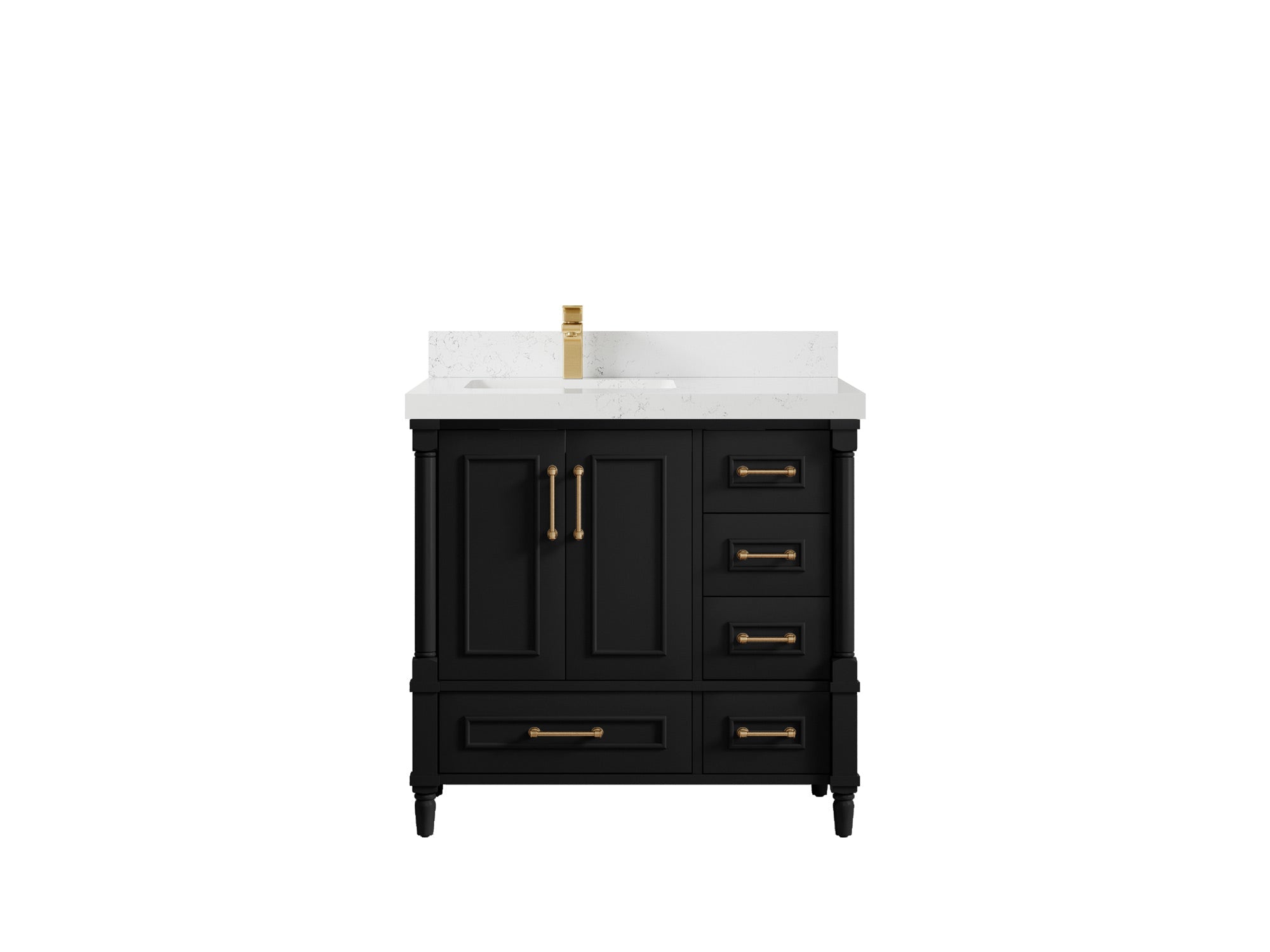 Aberdeen 36 in. W x 22 in. D Left Offset Sink Bathroom Vanity - Willow Bath and Vanity