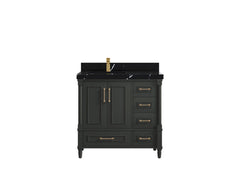 Aberdeen 36 in. W x 22 in. D Left Offset Sink Bathroom Vanity - photo 10