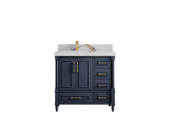Aberdeen 36 in. W x 22 in. D Left Offset Sink Bathroom Vanity - photo 10