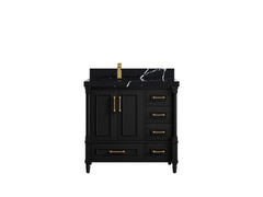 Aberdeen 36 in. W x 22 in. D Left Offset Sink Bathroom Vanity - photo 10