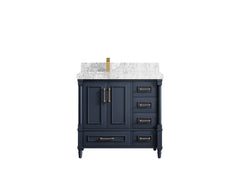 Aberdeen 36 in. W x 22 in. D Left Offset Sink Bathroom Vanity - photo 16