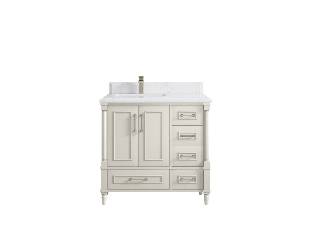 Aberdeen 36 in. W x 22 in. D Left Offset Sink Bathroom Vanity - Willow Bath and Vanity