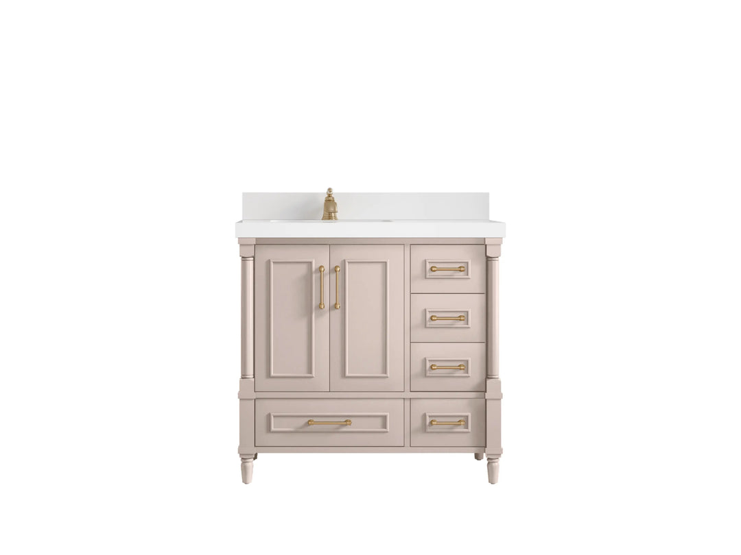 Aberdeen 36 in. W x 22 in. D Left Offset Sink Bathroom Vanity - Willow Bath and Vanity