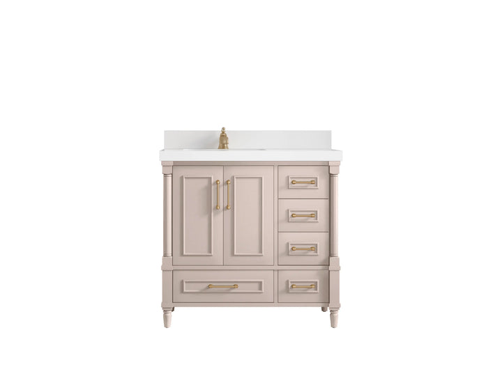 Aberdeen 36 in. W x 22 in. D Left Offset Sink Bathroom Vanity - photo 1