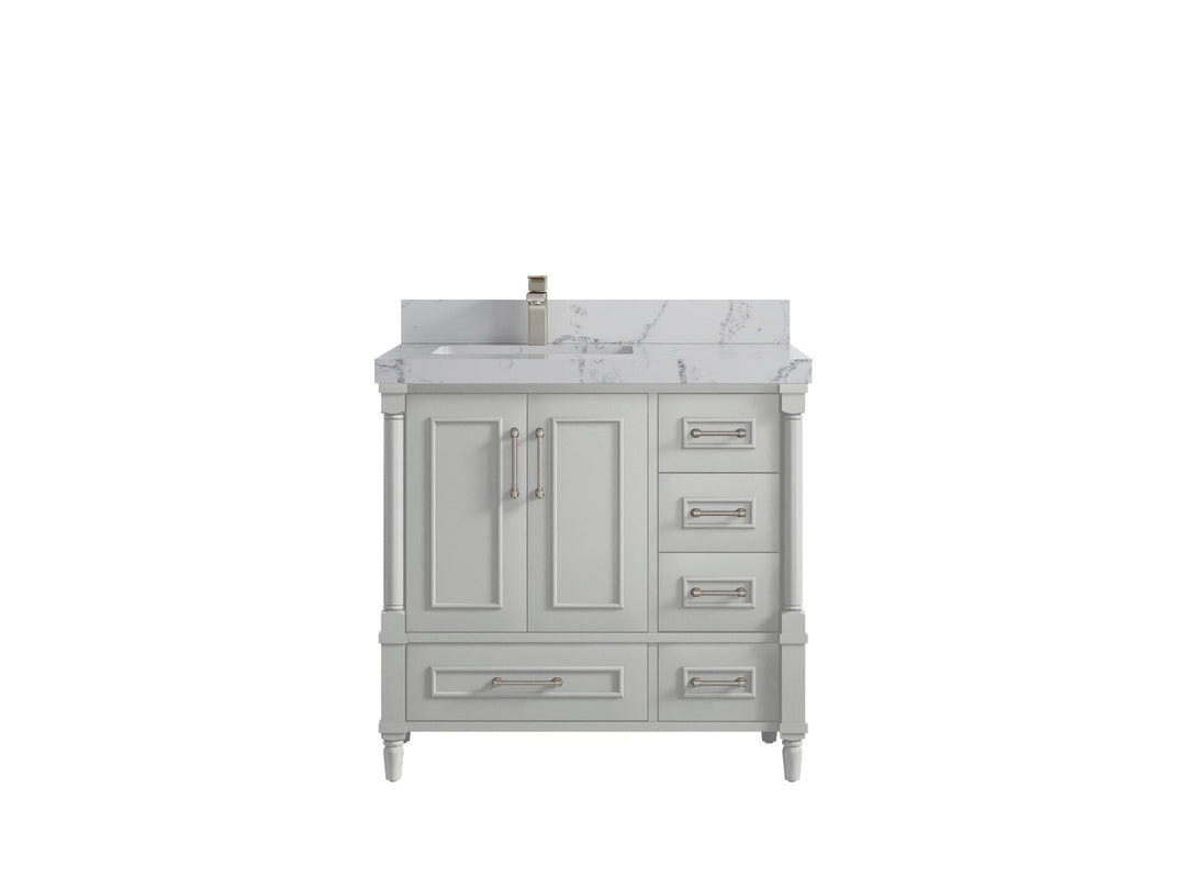 Aberdeen 36 in. W x 22 in. D Left Offset Sink Bathroom Vanity - Willow Bath and Vanity