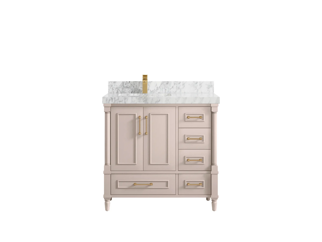 Aberdeen 36 in. W x 22 in. D Left Offset Sink Bathroom Vanity - Willow Bath and Vanity