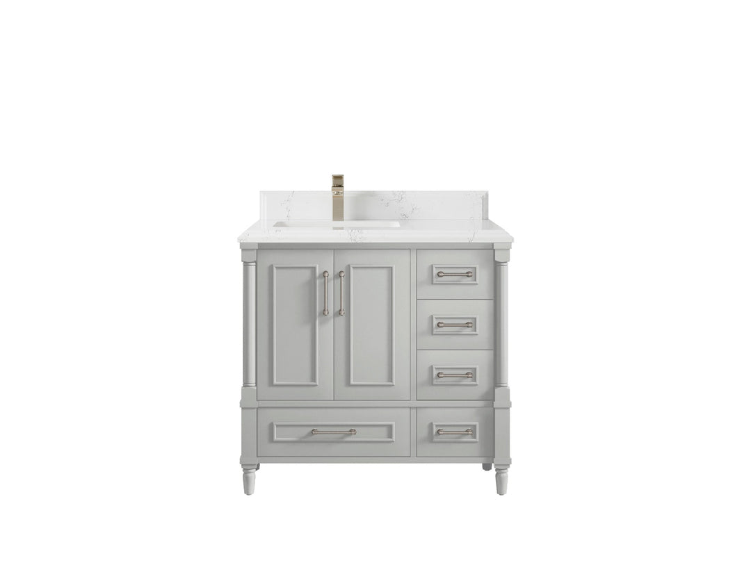 Aberdeen 36 in. W x 22 in. D Left Offset Sink Bathroom Vanity - Willow Bath and Vanity