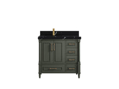 Aberdeen 36 in. W x 22 in. D Left Offset Sink Bathroom Vanity - photo 10