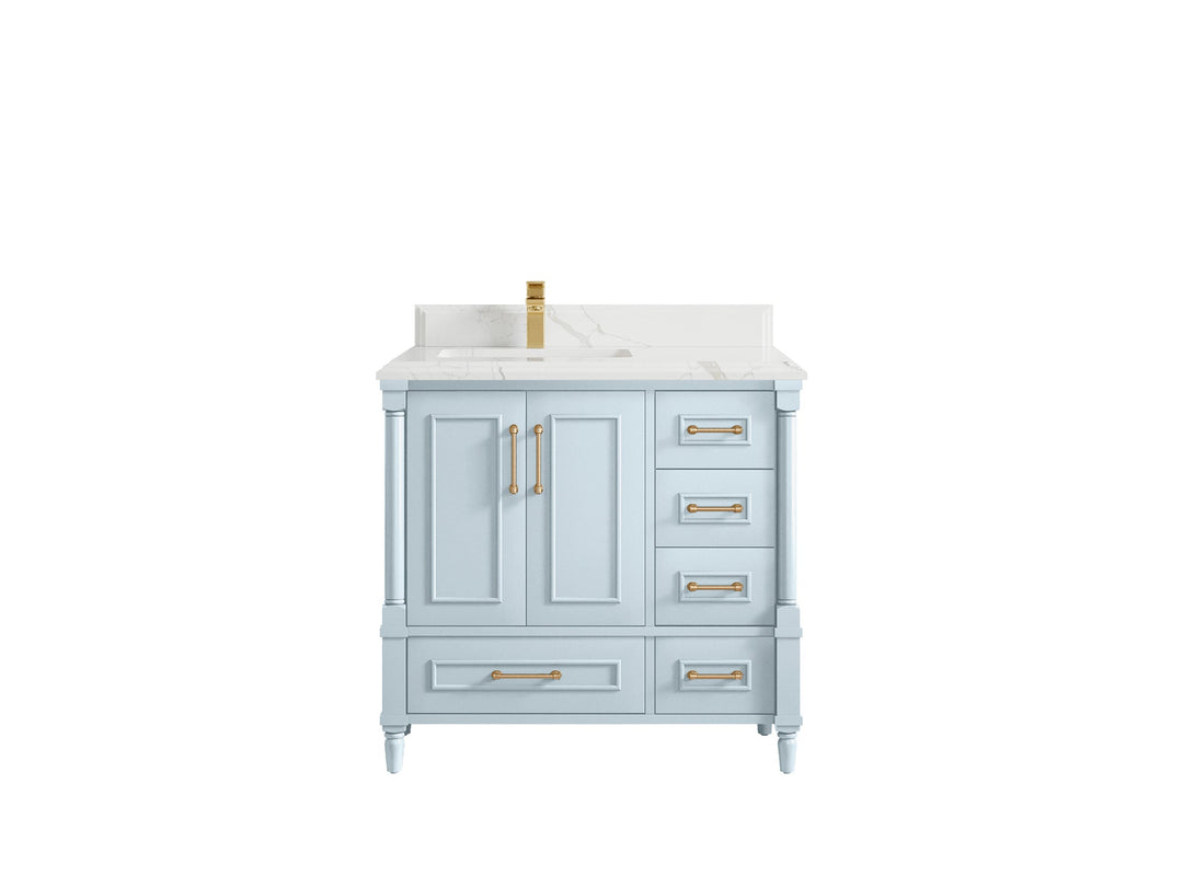 Aberdeen 36 in. W x 22 in. D Left Offset Sink Bathroom Vanity - Willow Bath and Vanity
