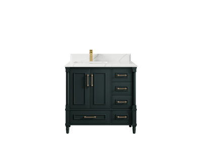 Aberdeen 36 in. W x 22 in. D Left Offset Sink Bathroom Vanity - Willow Bath and Vanity