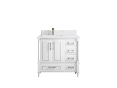 Aberdeen 36 in. W x 22 in. D Left Offset Sink Bathroom Vanity - Willow Bath and Vanity