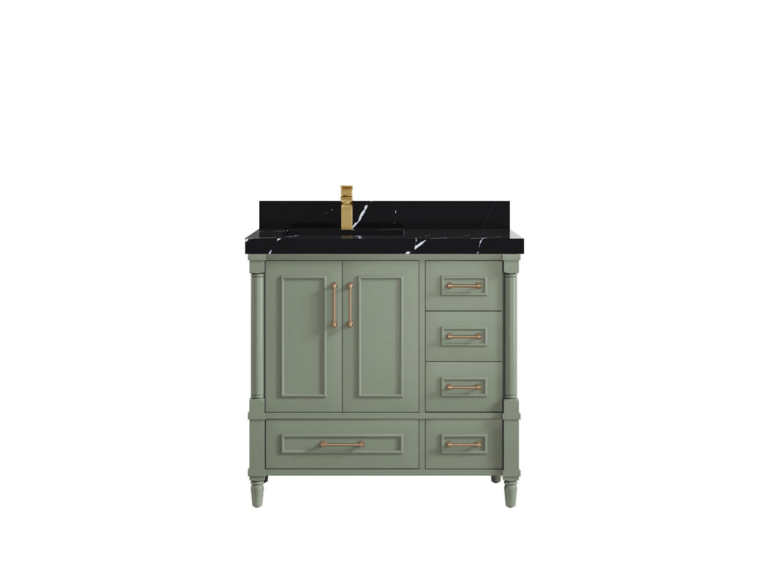 Aberdeen 36 in. W x 22 in. D Left Offset Sink Bathroom Vanity - Willow Bath and Vanity