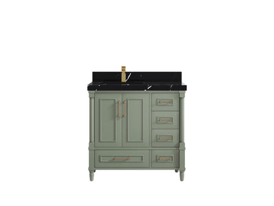 Aberdeen 36 in. W x 22 in. D Left Offset Sink Bathroom Vanity - Willow Bath and Vanity