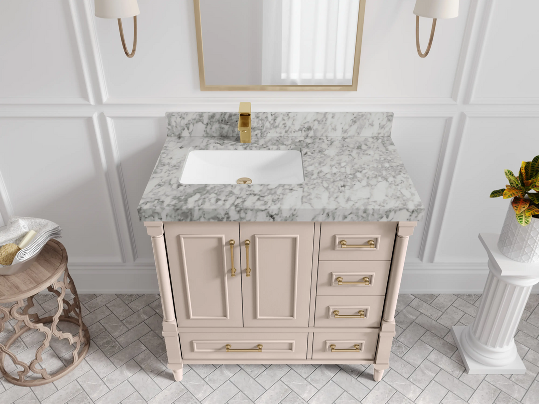 Aberdeen 36 in. W x 22 in. D Left Offset Sink Bathroom Vanity - Willow Bath and Vanity