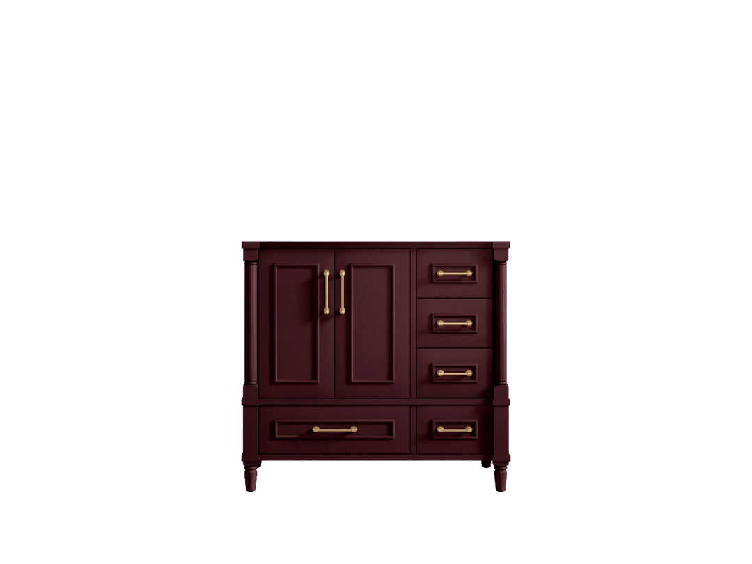 Aberdeen 36 in. W x 22 in. D Left Offset Sink Bathroom Vanity - Willow Bath and Vanity