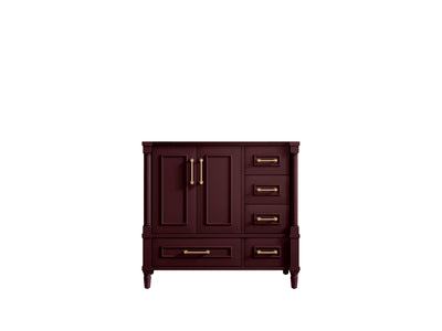 Aberdeen 36 in. W x 22 in. D Left Offset Sink Bathroom Vanity - Willow Bath and Vanity