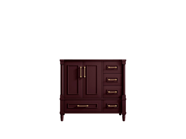 Aberdeen 36 in. W x 22 in. D Left Offset Sink Bathroom Vanity - photo 6