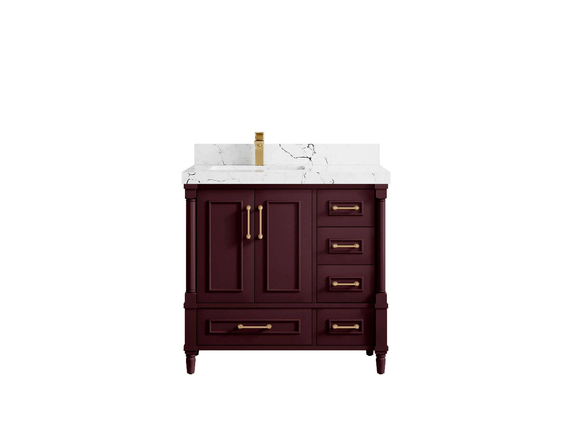 Aberdeen 36 in. W x 22 in. D Left Offset Sink Bathroom Vanity - Willow Bath and Vanity