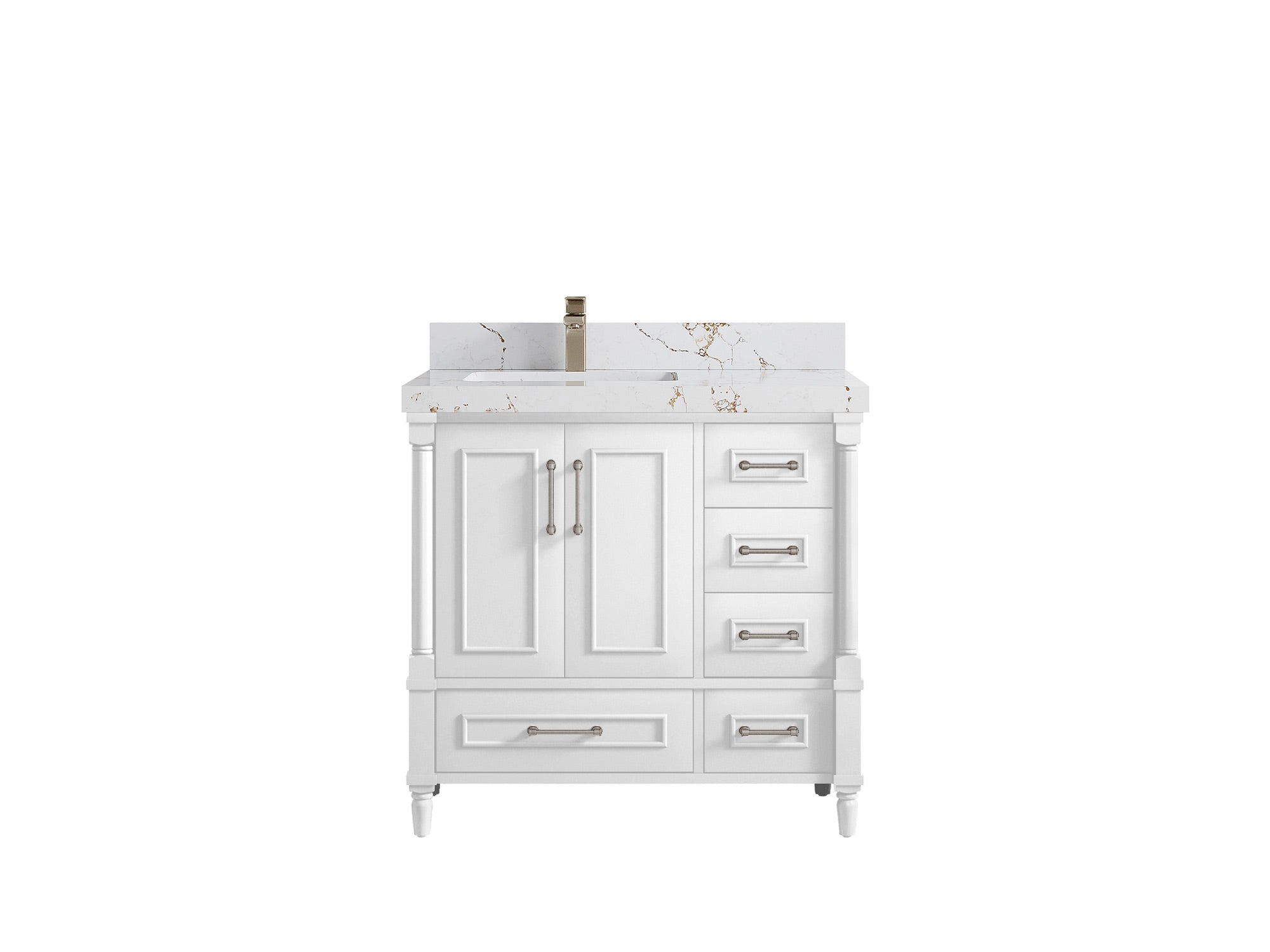 Aberdeen 36 in. W x 22 in. D Left Offset Sink Bathroom Vanity - Willow Bath and Vanity
