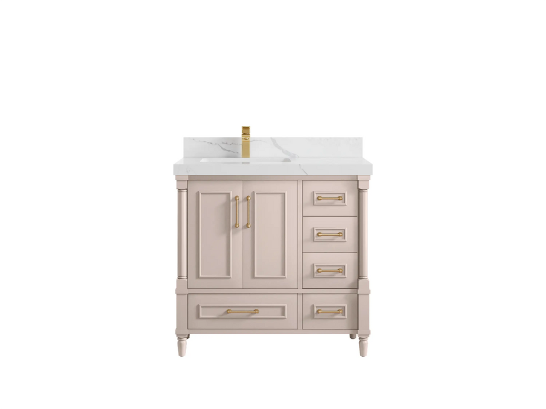 Aberdeen 36 in. W x 22 in. D Left Offset Sink Bathroom Vanity - Willow Bath and Vanity