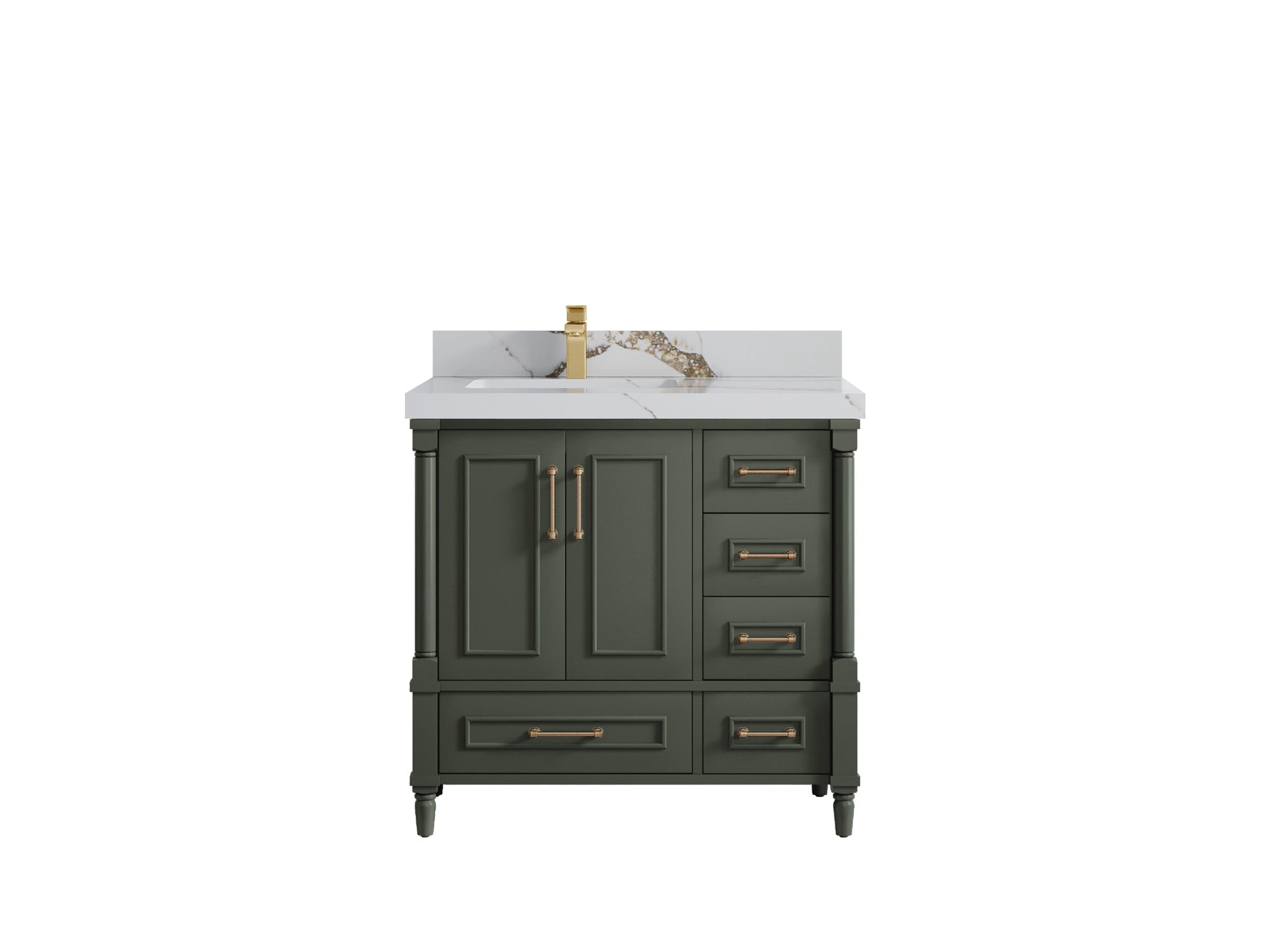 Aberdeen 36 in. W x 22 in. D Left Offset Sink Bathroom Vanity - Willow Bath and Vanity