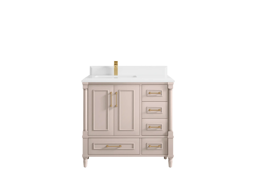 Aberdeen 36 in. W x 22 in. D Left Offset Sink Bathroom Vanity - Willow Bath and Vanity