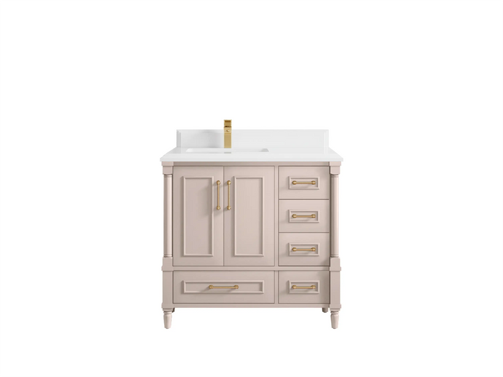 Aberdeen 36 in. W x 22 in. D Left Offset Sink Bathroom Vanity - photo 26